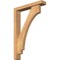 Ekena Millwork Imperial Block Smooth Bracket w/ Offset Brace, Western Red Cedar, 3 1/2"W x 18"D x 26"H BKT0402X18X26IMP05SWR - alternate 1
